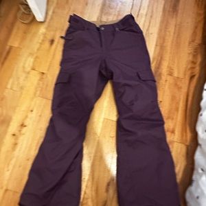 Girls snow pants purple size medium 686